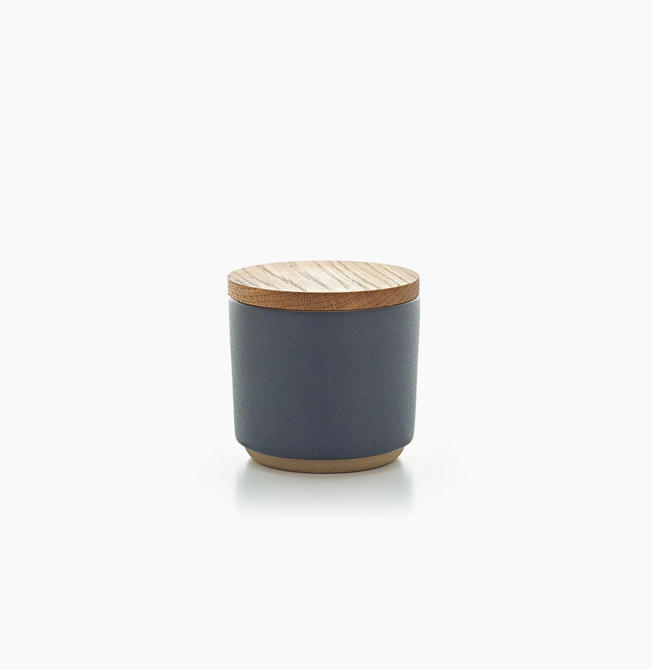 Container with Wooden Lid