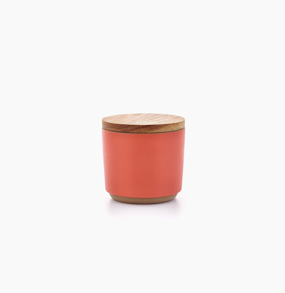 Container with Wooden Lid